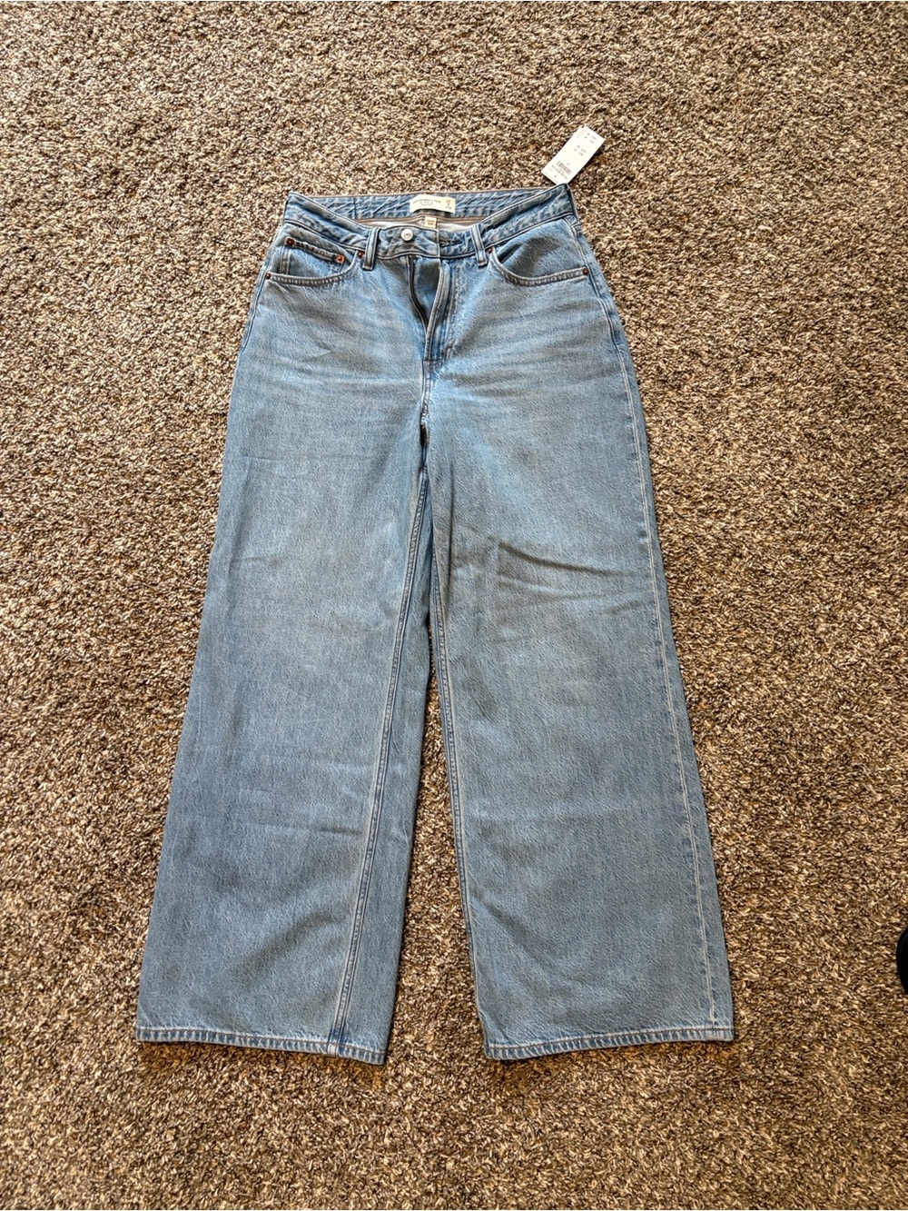 Abercrombie & Fitch Light Blue Wide Leg Jeans